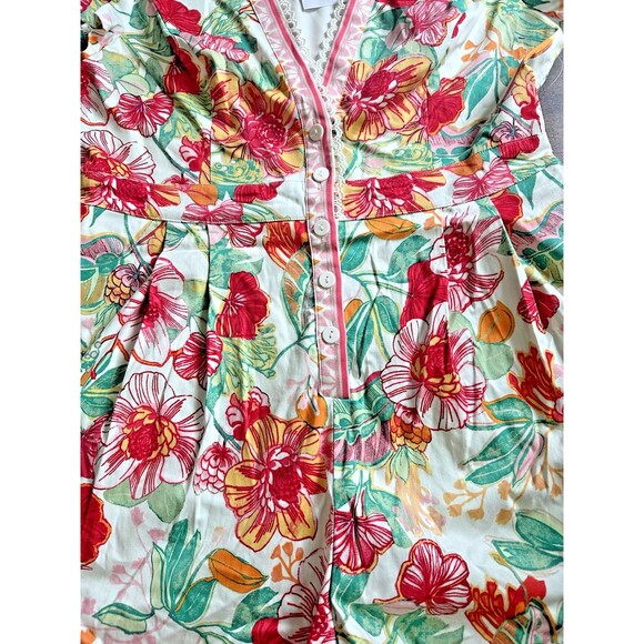 Adrianna by Adrianna Papell Women's Floral-Print Romper (NO BELT INCLUDED) 14 - Picture 6 of 12